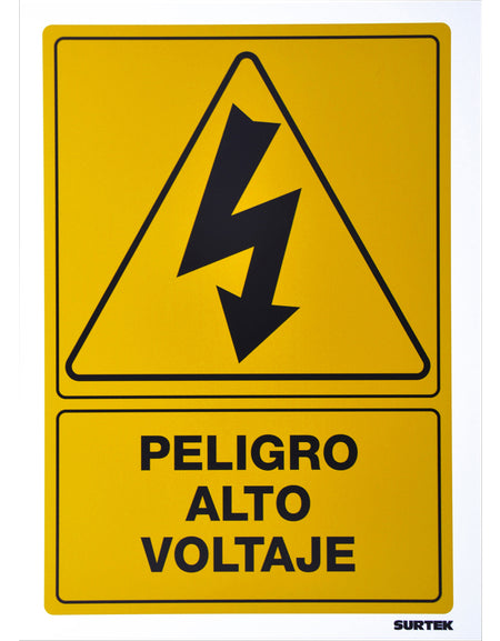 Señal "Peligro alto voltaje" Surtek