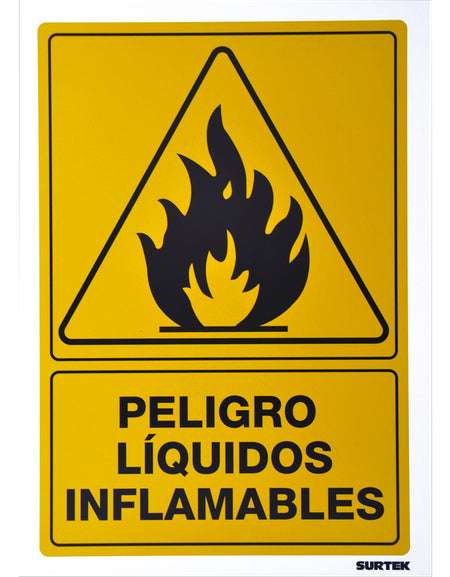 Señal "Líquidos inflamables" Surtek