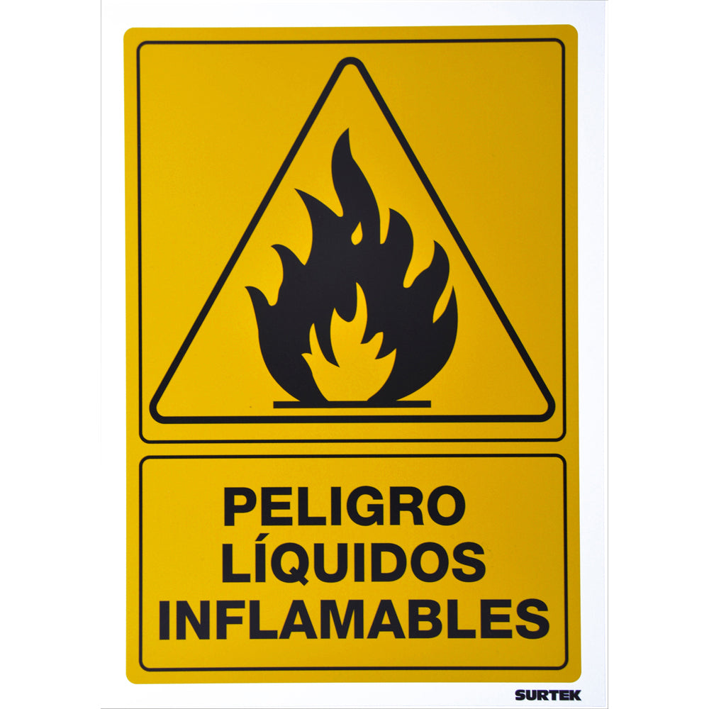 Señal "Líquidos inflamables" Surtek
