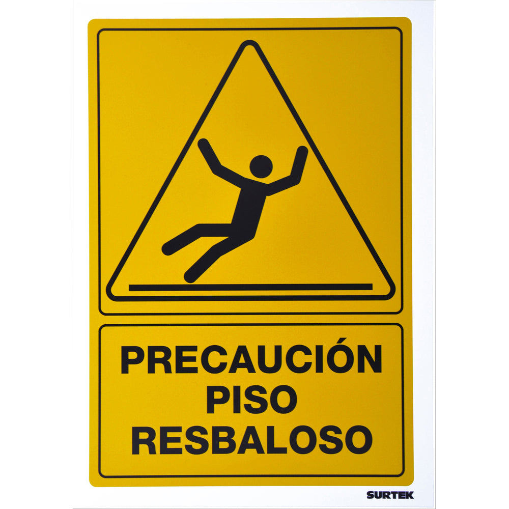 Señal "Piso resbaloso" Surtek