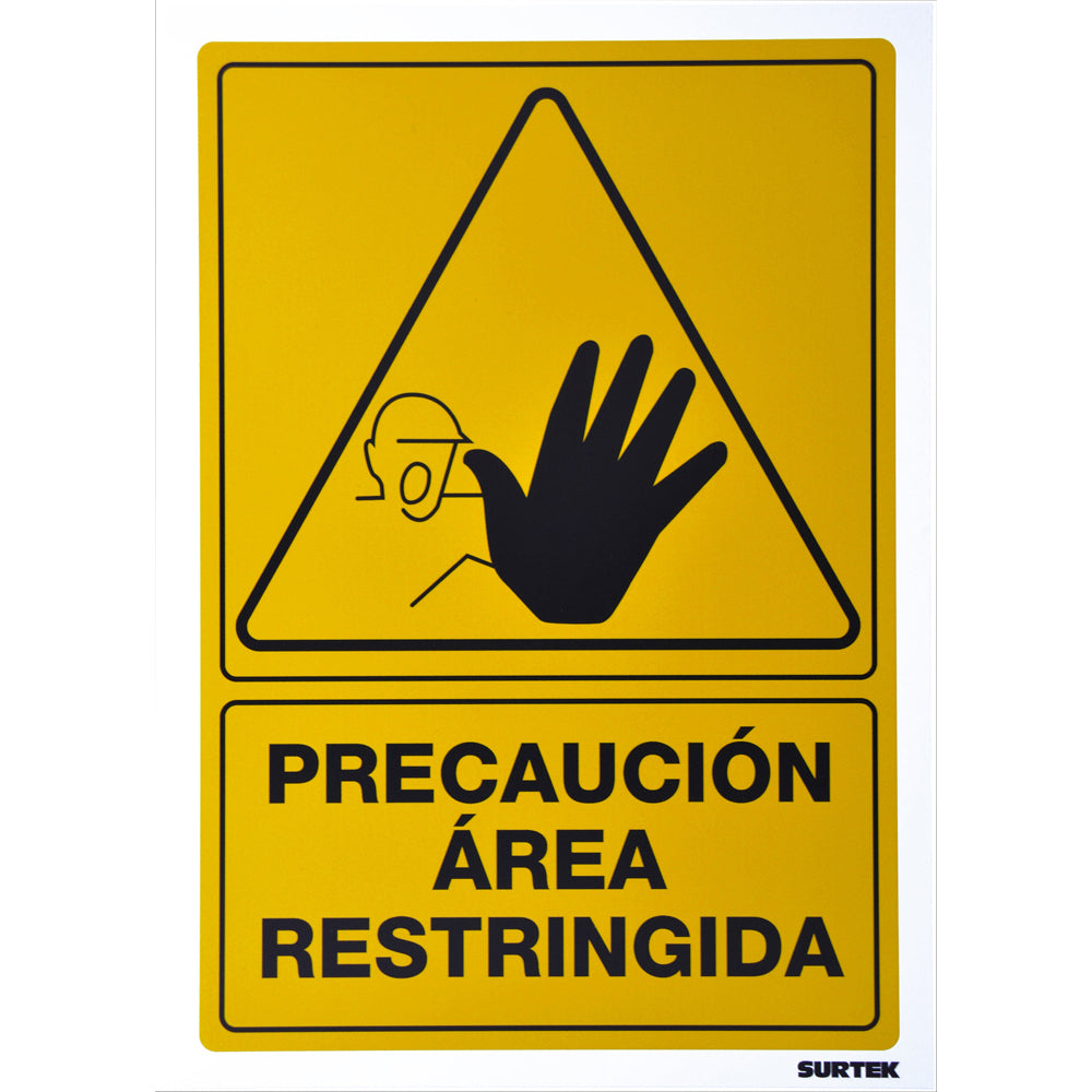 Señal "Área restringida" Surtek