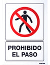 Señal "Prohibido el paso" Surtek