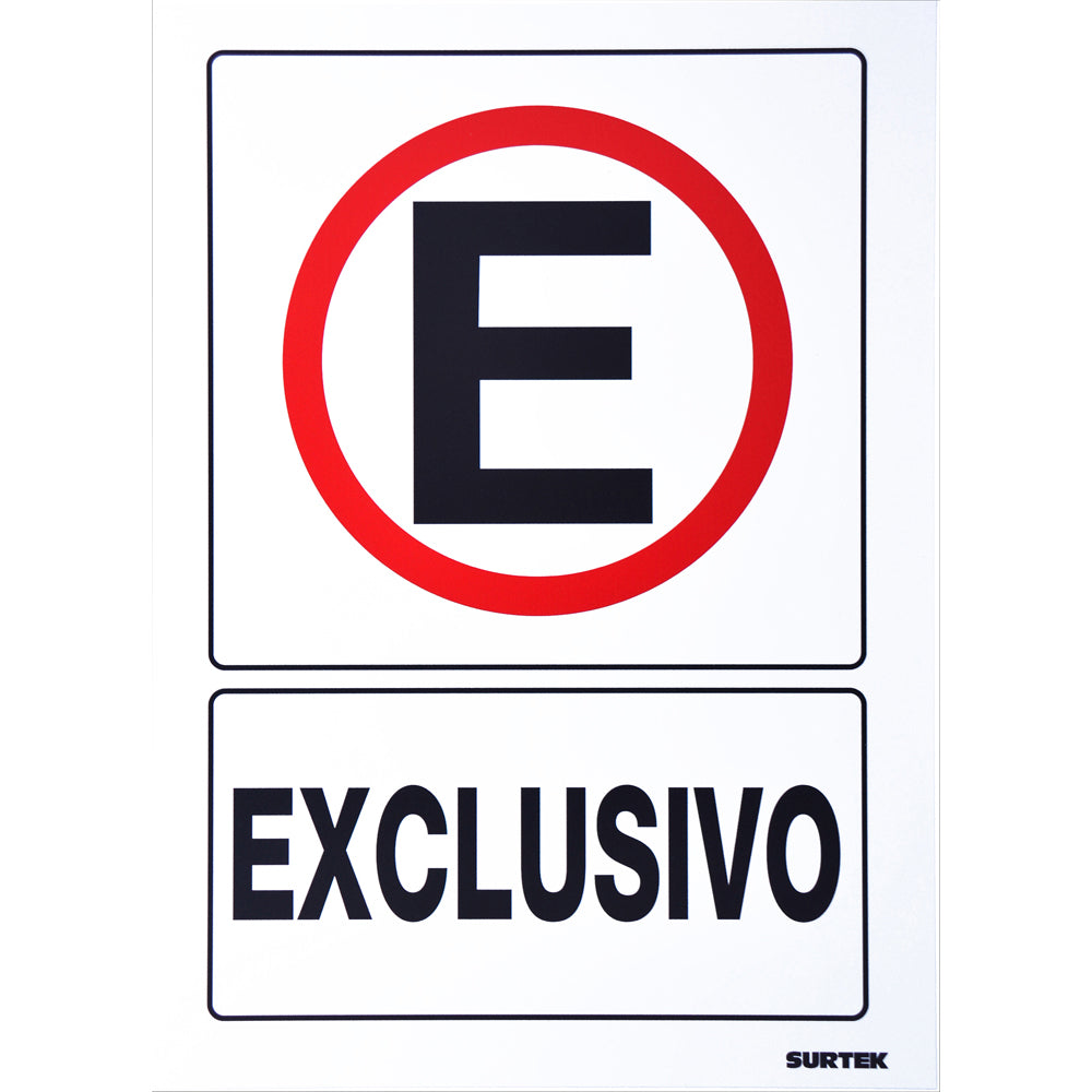 Señal "Exclusivo" Surtek