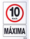 Señal "10 km/h máxima"  Surtek