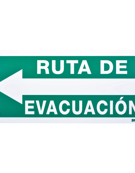 Señal "Ruta de evacuación" izq. Surtek