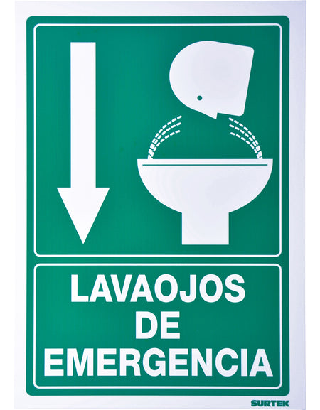 Señal "Lava ojos emergencia" Surtek