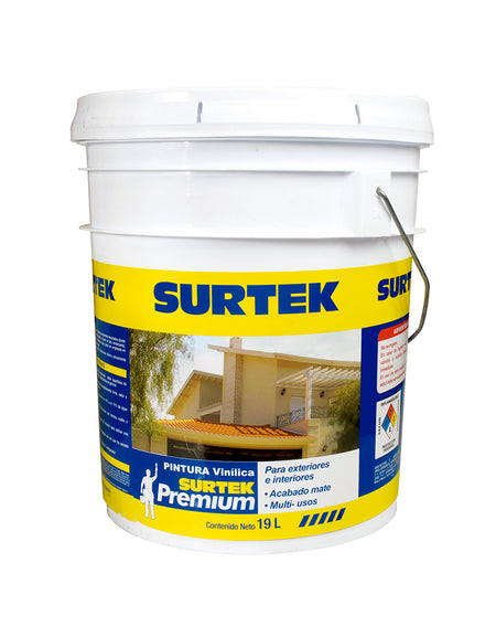 Pintura Vinílica Premium marfil 19lt Surtek