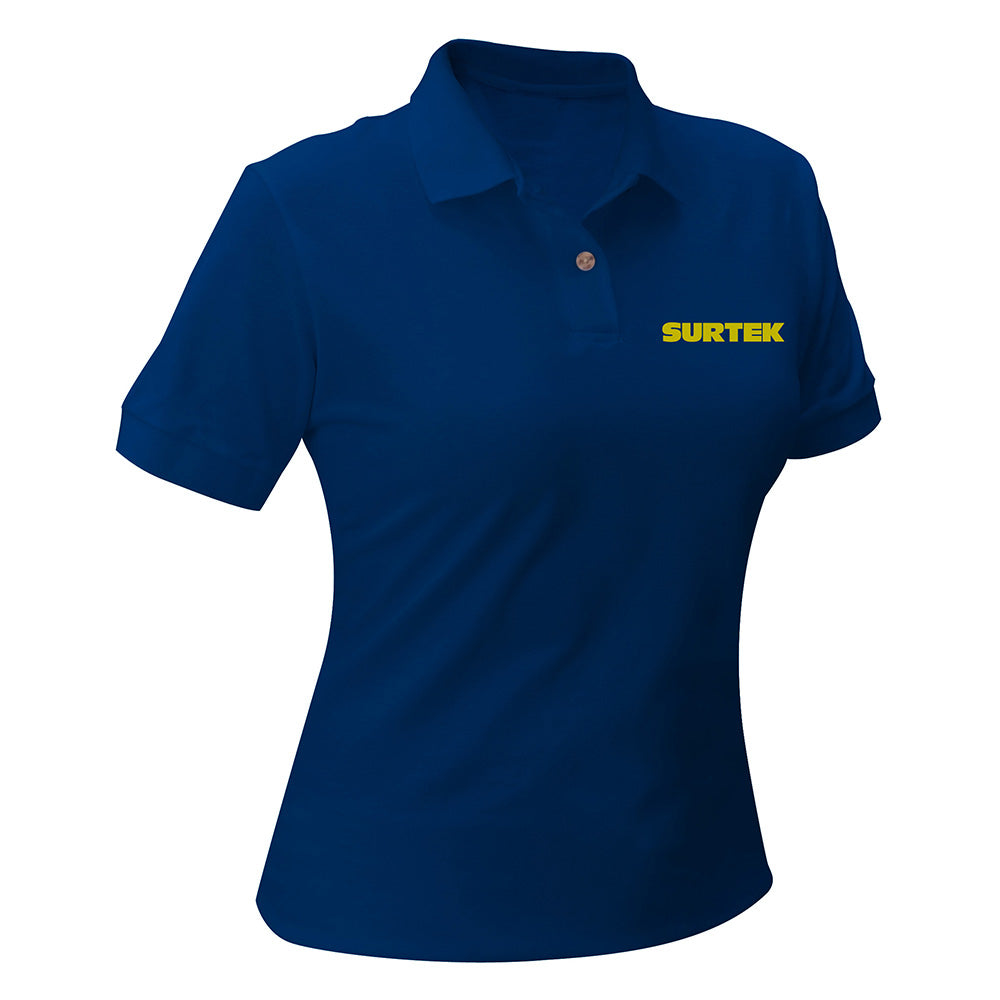 Playera tipo polo para dama Surtek azul talla XL Surtek