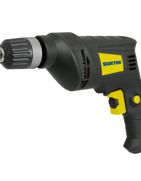 Taladro eléctrico con broquero sin llave 3/8" 400 W Surtek