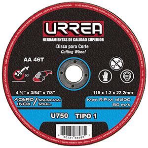 Disco abrasivo tipo 27 para metal 4-1/2" x 1/8" uso general