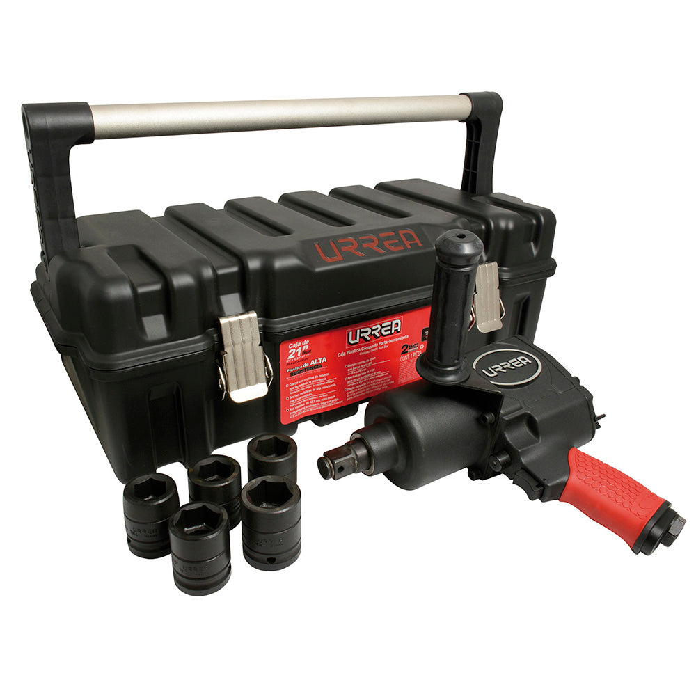 Juego pistola neumática UP772HA de 3/4" 7pzs métrico Urrea