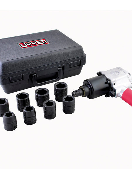 Juego pistola neumática UP772H de 3/4" 9pzs en pulg Urrea