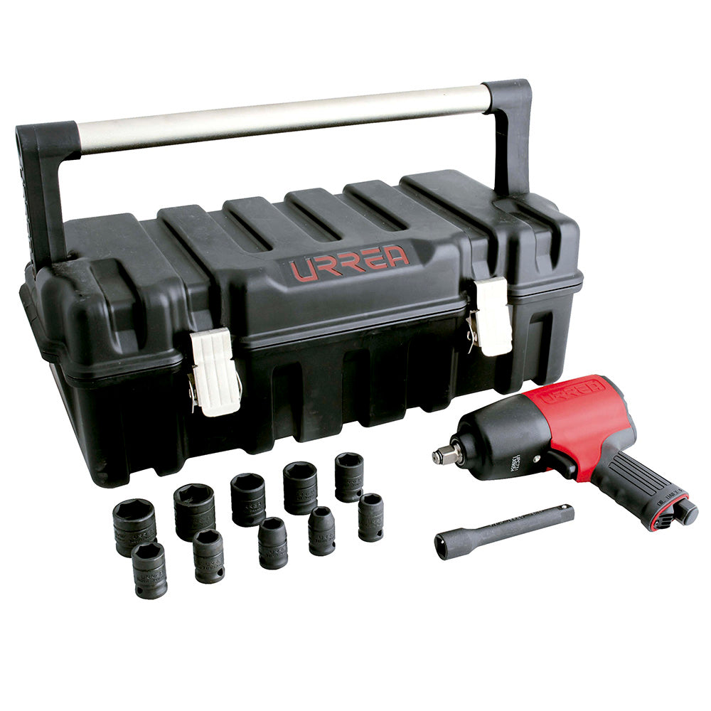 Juego pistola neumática UPC731 de 1/2" 13pzs en pulg Urrea