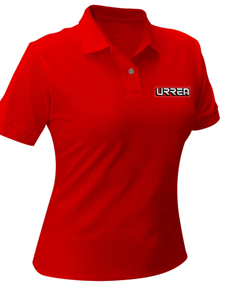 Playera tipo Polo para dama Urrea roja talla M Urrea