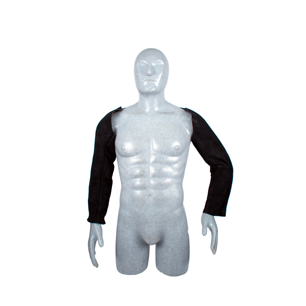 Mangas de carnaza color negro. Urrea